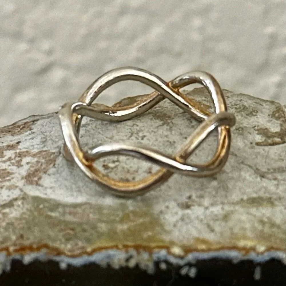 Infinity Twist Band Ring infinity twist